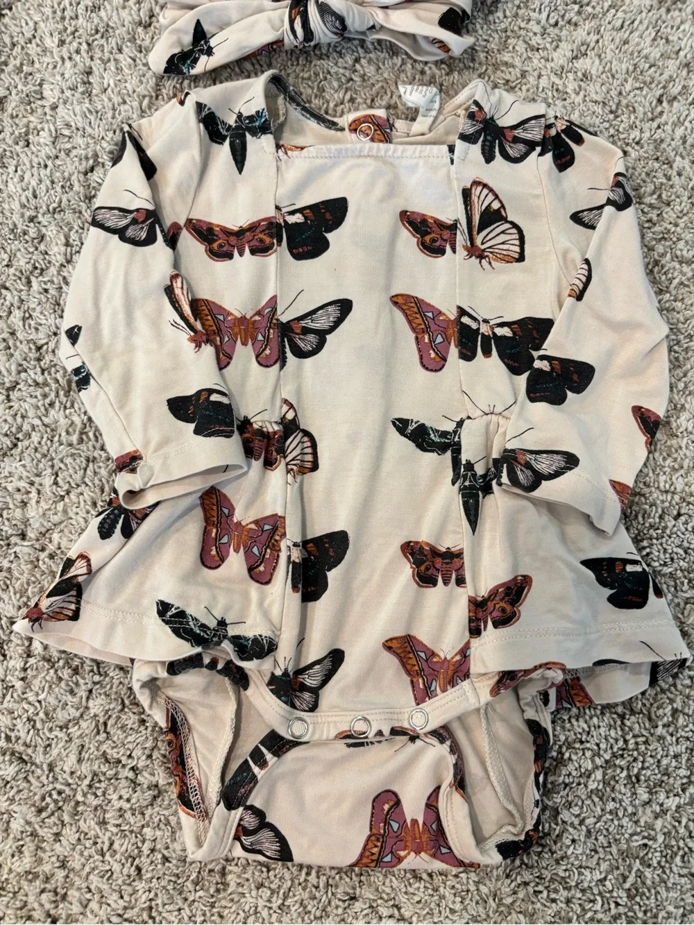 Kate Quinn Baby Girls Butterfly Bodysuit Set